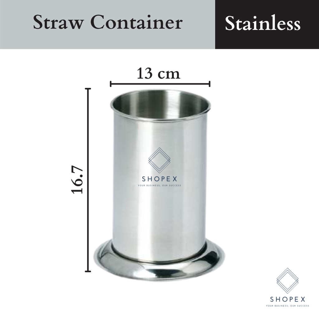 Straw Container Stainless Round (1pc) Straws / Stainless Steel / Milktea Supplies/ Coffee Supplies