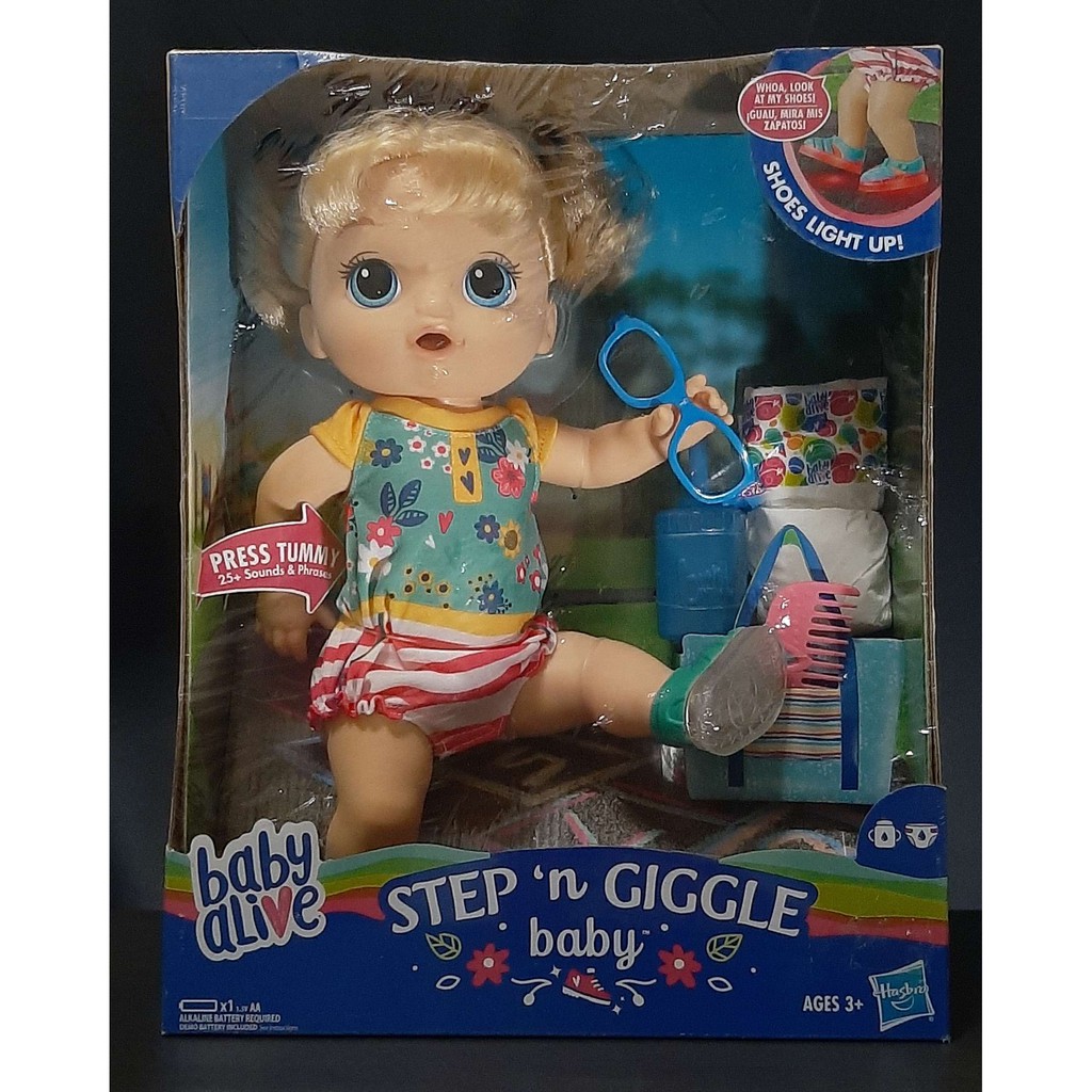 baby alive step and giggle instructions