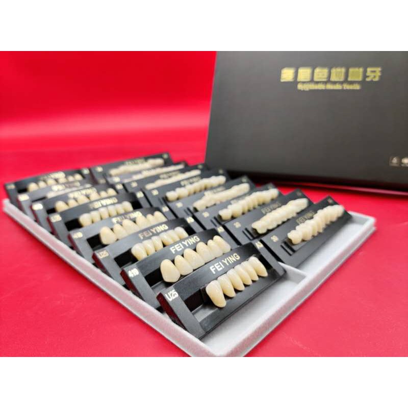 Multicolor resin teeth 28*4 A2 A3 Dentures Filling materials Dental