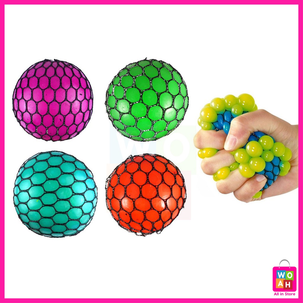 WOAH Randomly Mesh Small Squishy Balls Stress Reliever | Shopee Philippines