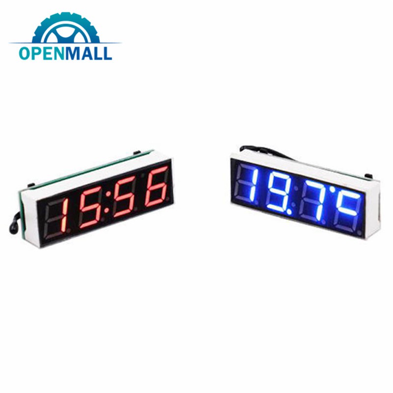 3 in 1 LED Car Digital Clock Module 3 in 1 Car Vehicle Digital Tube LED
