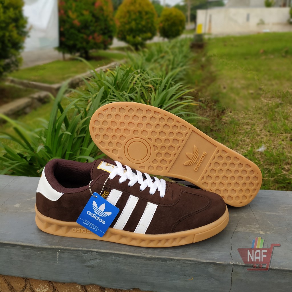 adidas hamburg brown suede