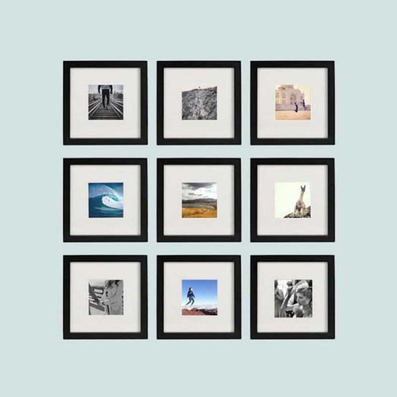 Square Wall Photo Frame minimalist nordic 6x6 8x8 10x10 12x12 | Shopee ...