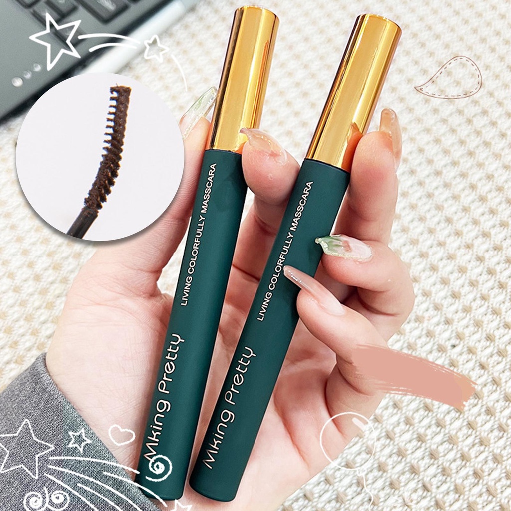 MKING PRETTY Mascara Magic Color Waterproof Long Lasting Skinny Mascara