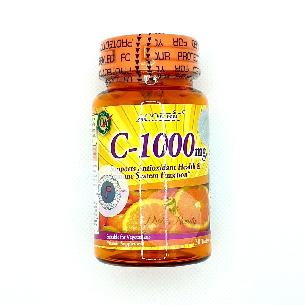 Original Acorbic C 1000mg 30 Tablets Shopee Philippines