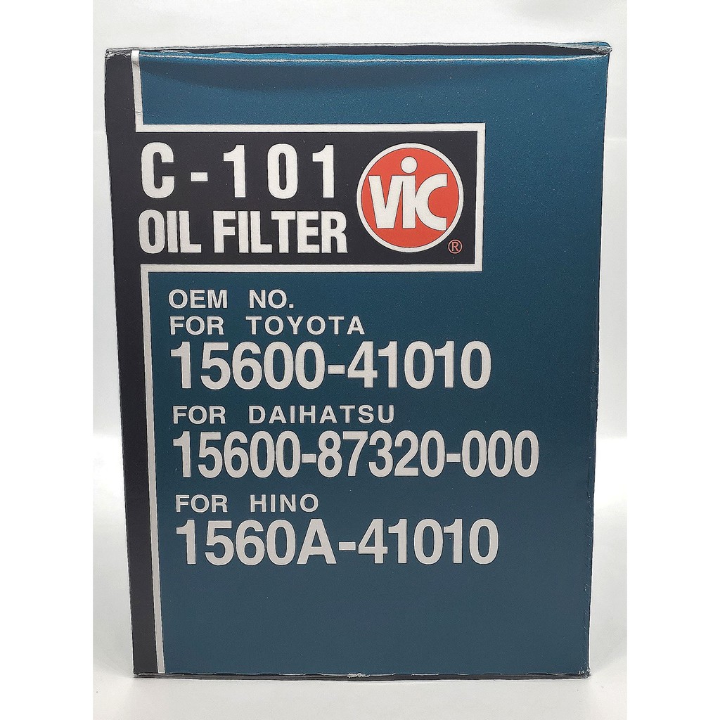 Vic C101 C 101 Oil Filter Japan For Toyota Hilux Hiace Ford Everest Shopee Philippines