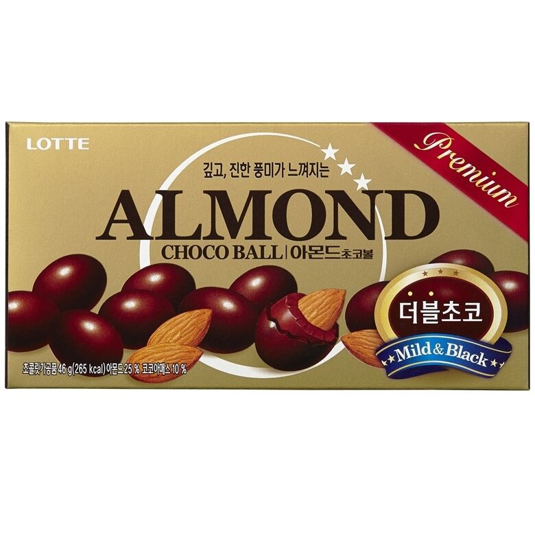 Korean Snack LOTTE ALMOND CHOCO BALL 46g Shopee Philippines