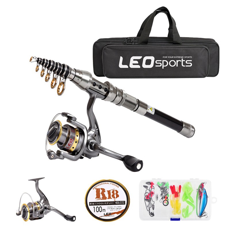 telescoping rod and reel combo