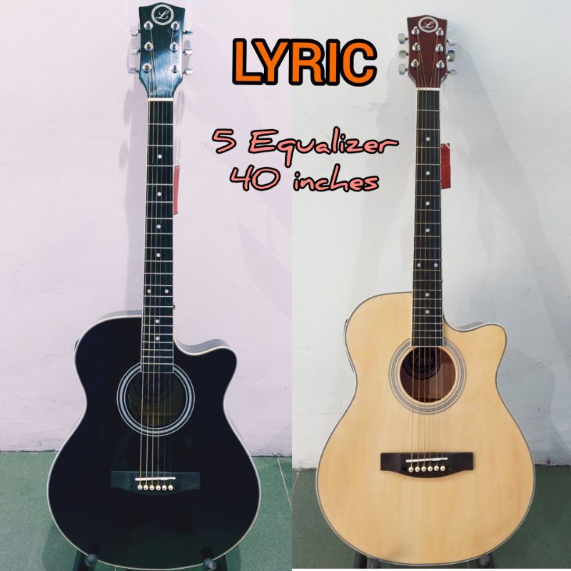 Lyric AcousticElectric Guitar 5 Equalizer W/ BuiltIn Tuner Shopee