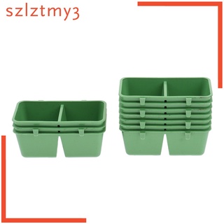 【Ready Stock】☾[YOLO]  10Pcs 2in1 Bird Parrot Food Water Plastic Bowl Cups Pigeons Feeding Feeder