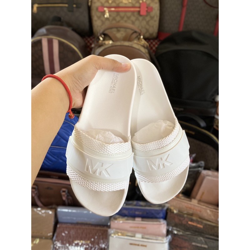 MICHAEL KORS SLIDES - White, size 38 | Shopee Philippines