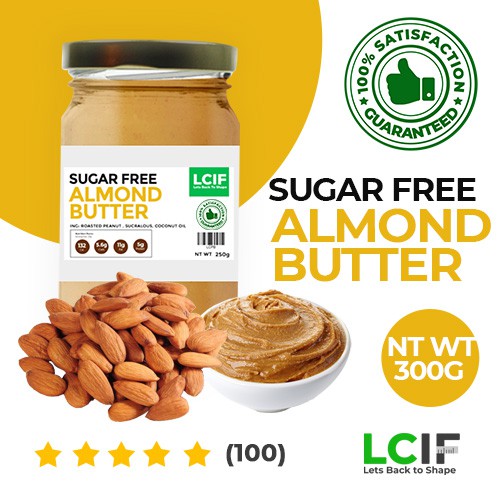 Almond Butter Lowcarb 280g Almond Butter Low carb Keto LCIF Shopee