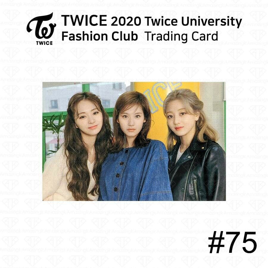 Twice University Fashion Club Official Trading Photocards Dahyun Chaeyoung Tzuyu Group Shots Shopee Philippines