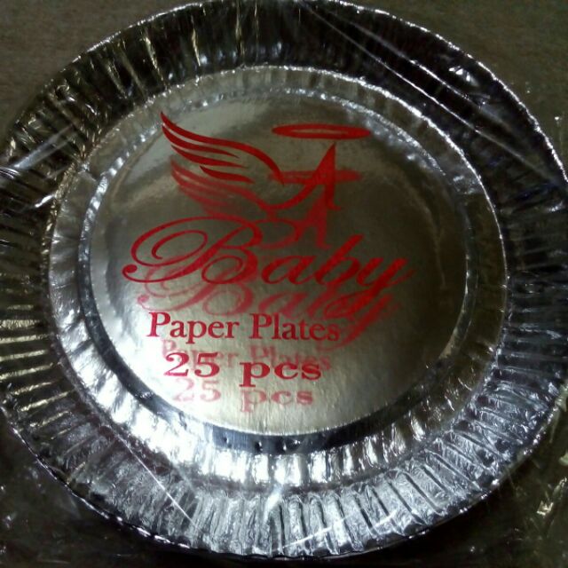 25 Pieces 9 Inches Laminated Disposable Paper Plate Shopee Philippines