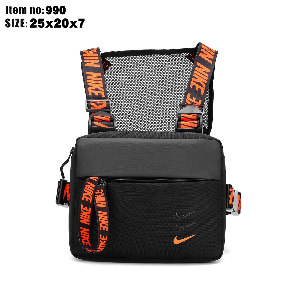 NIKE Tactical bag waist punk bag men's vest chest hip hop bag cross shoulder bag Functional Bag | Shopee Philippines