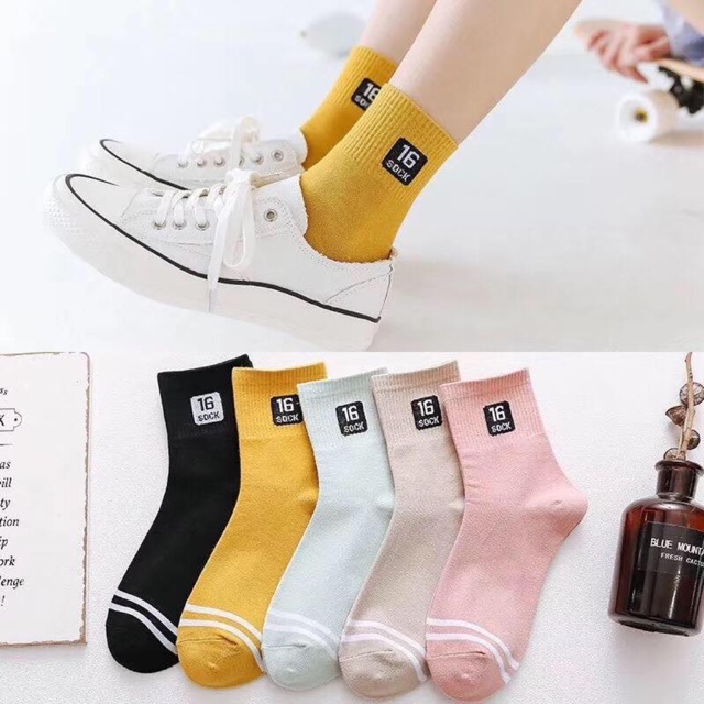 Ladies Korean Style Fashion Ankle Socks Iconic Socks Trend 1pairs P18 ...