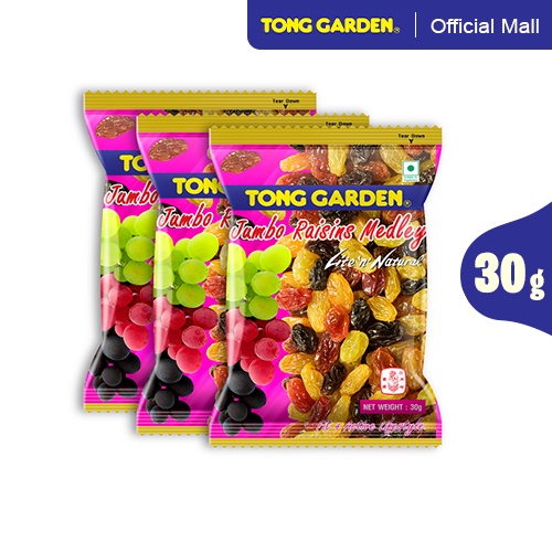 TONG GARDEN Jumbo Raisins Medley 30g Shopee Philippines