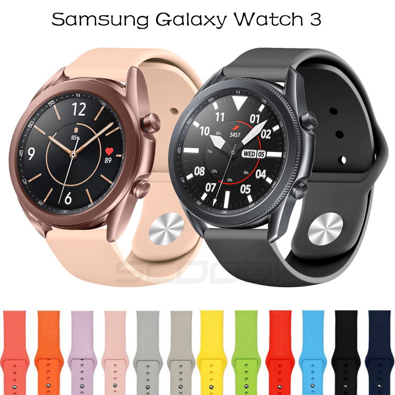 Silicone Strap For Samsung Galaxy Watch 3 41mm 45mm Sport Wrist Watch Bands Shopee Philippines