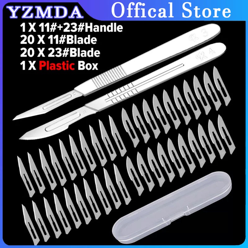 40pcs 1123 Scalpel Blade Carbon Steel Carving Blade DIY Mobile