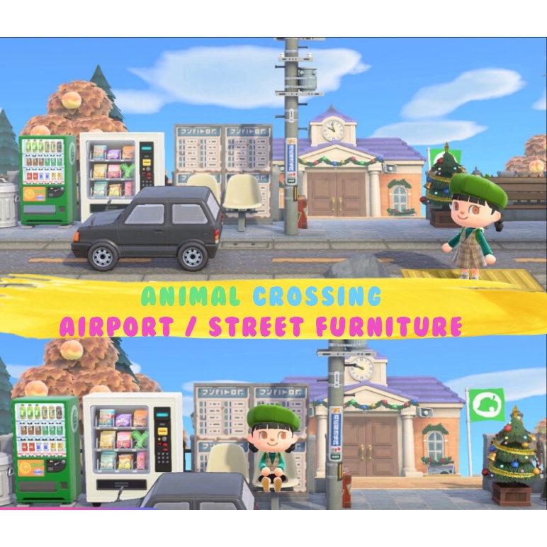 ACNH Airport Street Style Furniture/ Bells/ Bags/ DIY Set (Animal