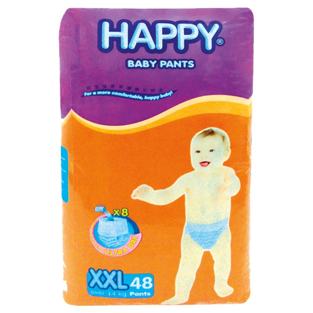 Happy Diaper Pants Xxl 48 pants | Shopee Philippines