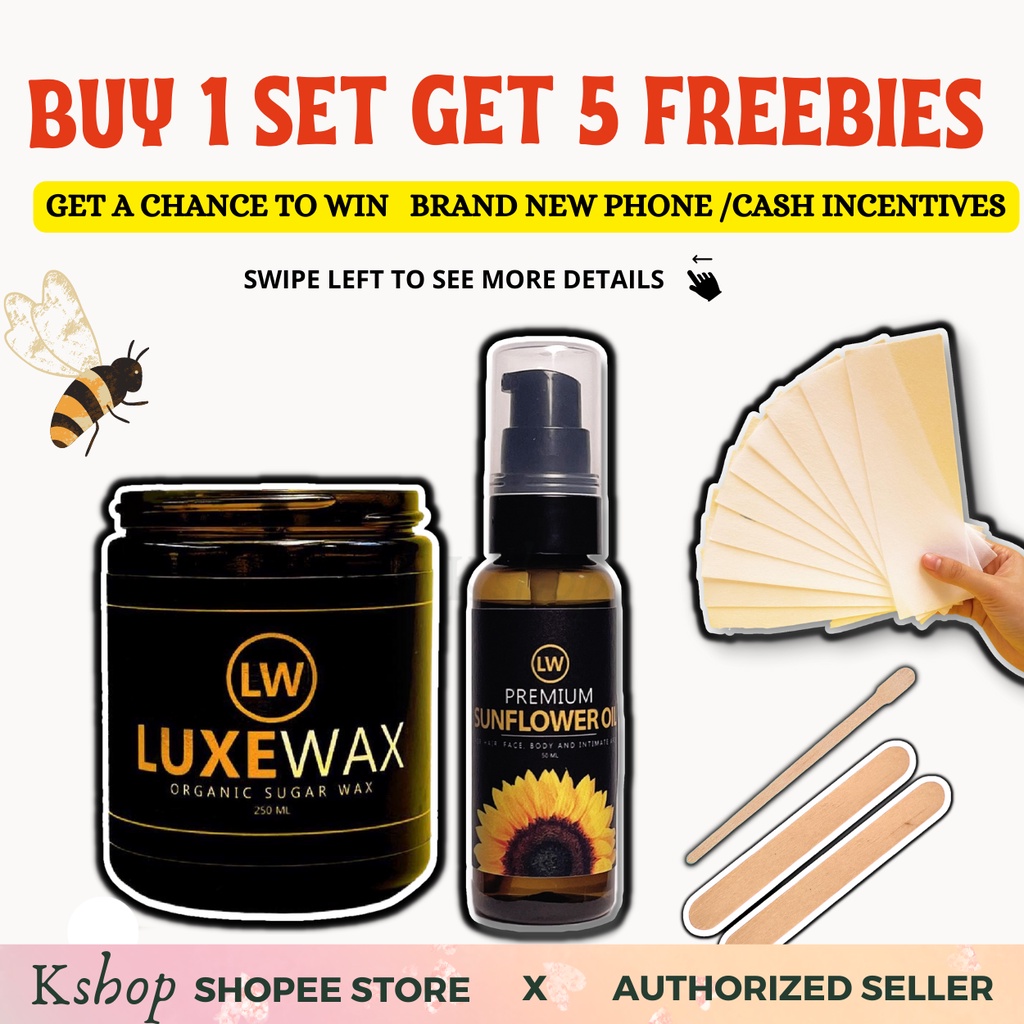 luxewax-kit-organic-sugar-wax-shopee-philippines