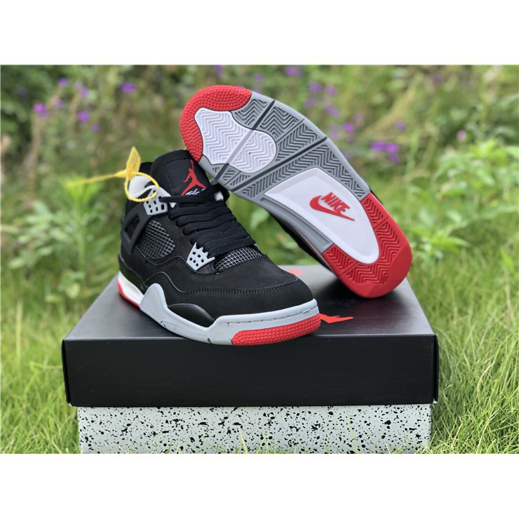 Nike Air Jordan 4 Bred 2019 Basketball Shoes Sneakers Men Shopee