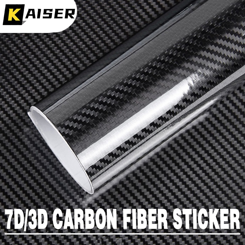 3D/7D Carbon Fiber Sticker Waterproof Vinyl Car Sticker Glossy Matte