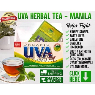 [SET OF 3 PACKS] Original Uva Tea  Organic Euroherbal Healing Wonder Miracle Medicinal Tea 20 Tea-ba #2