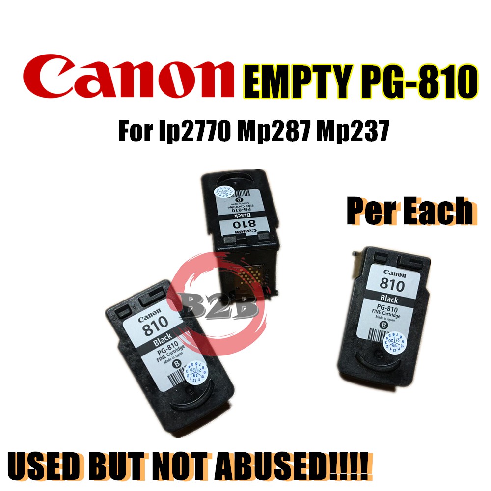 Canon Empty Cartridge Black PG 810 Cartridge For canon