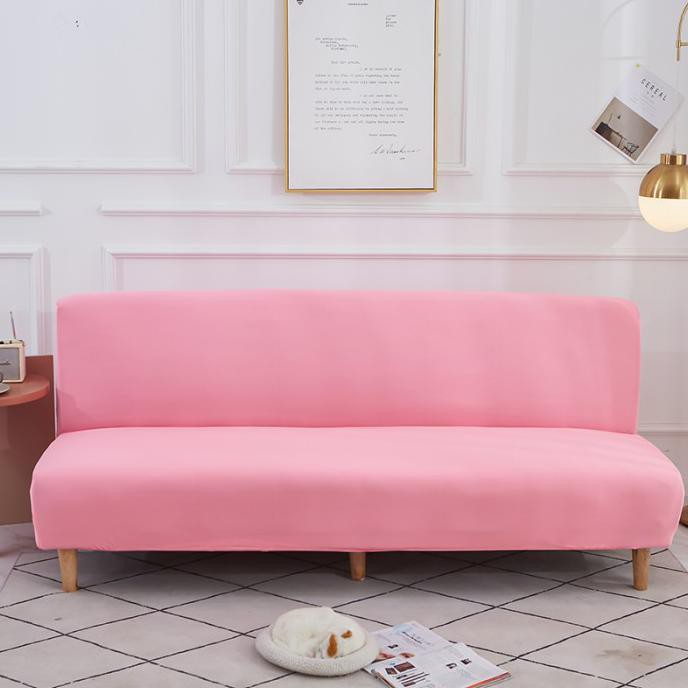 Sofa Cover Seater Elastic, Light Pink Sofa Cover