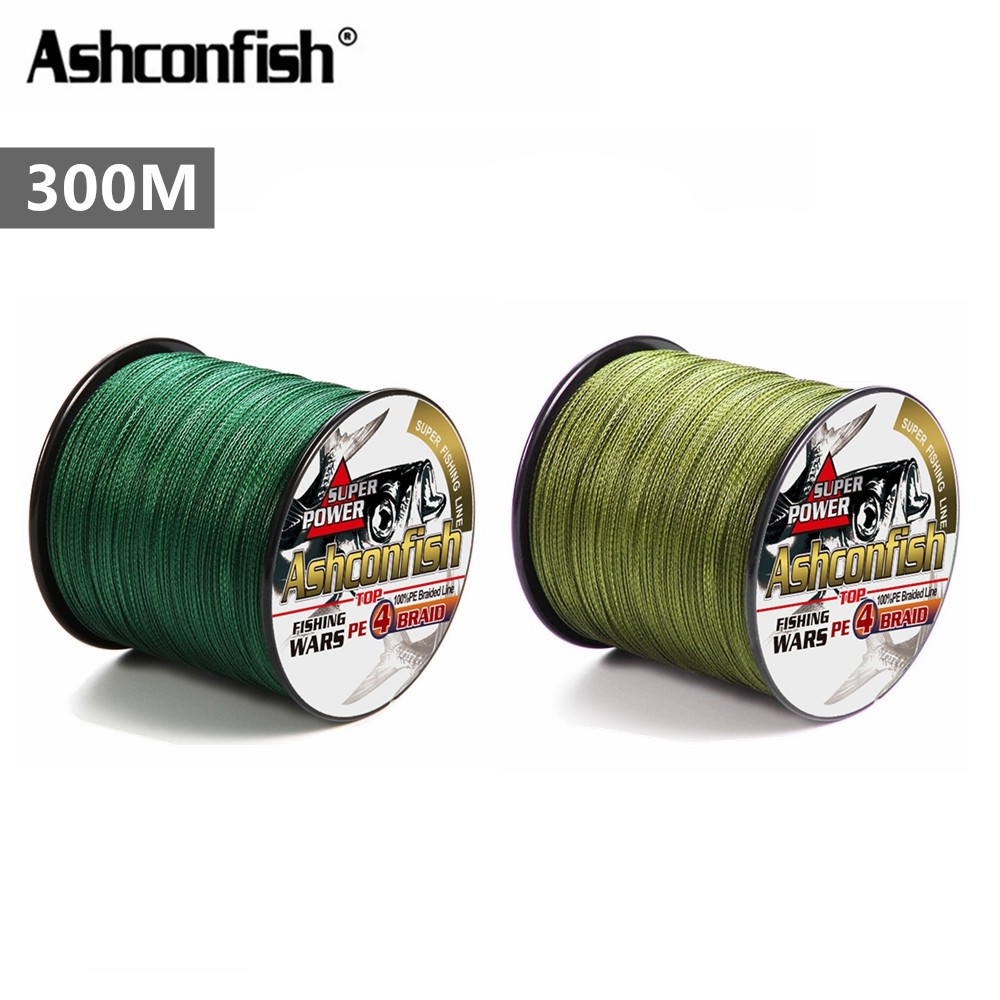 Ashconfish 4 Strands 300M Braided Fishing Line X4 Dyneema PE Line Pamansing  Linya Green | Shopee Philippines