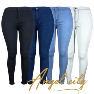 Angelcity plus size jeans SIZE:31-36 high waist pants stretchable skinny
