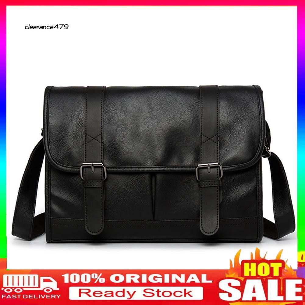 faux leather crossbody messenger bag