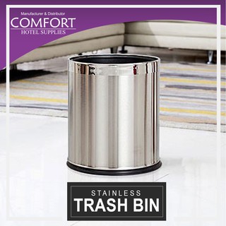 Comfort Hotel Supplies Standard Trash Bin Guest Room Essentials #2