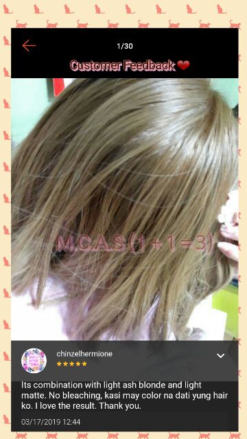 Light Ash Blonde Permanent Hair Color Shopee Philippines