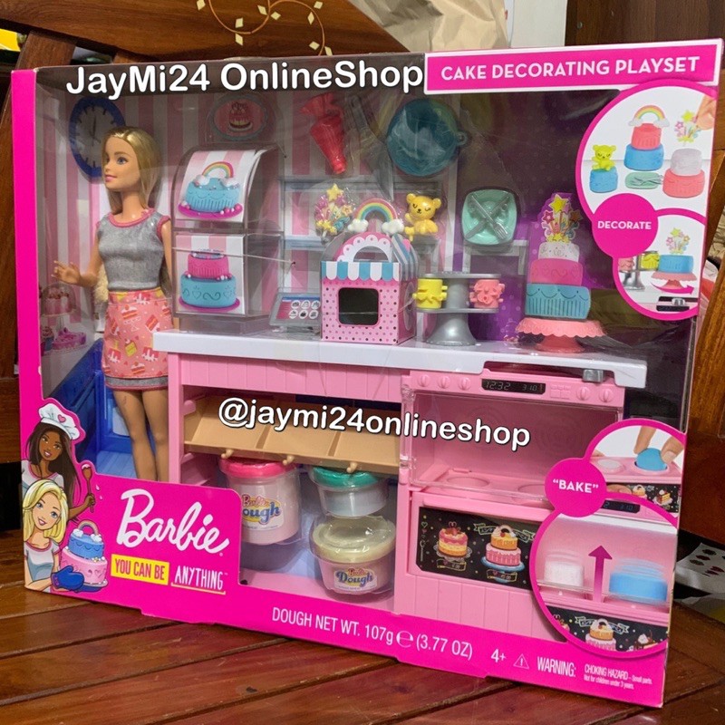barbie cake decorating playset