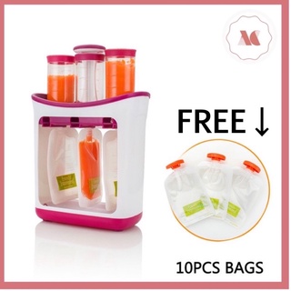 Baby Food Maker (Squeeze Station/Food Baby pouches) | (BPA FREE) | (STARTER KIT)
