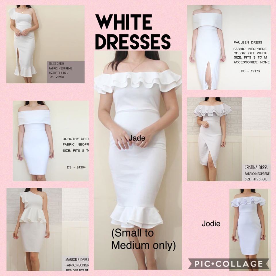 white casual dress for civil wedding
