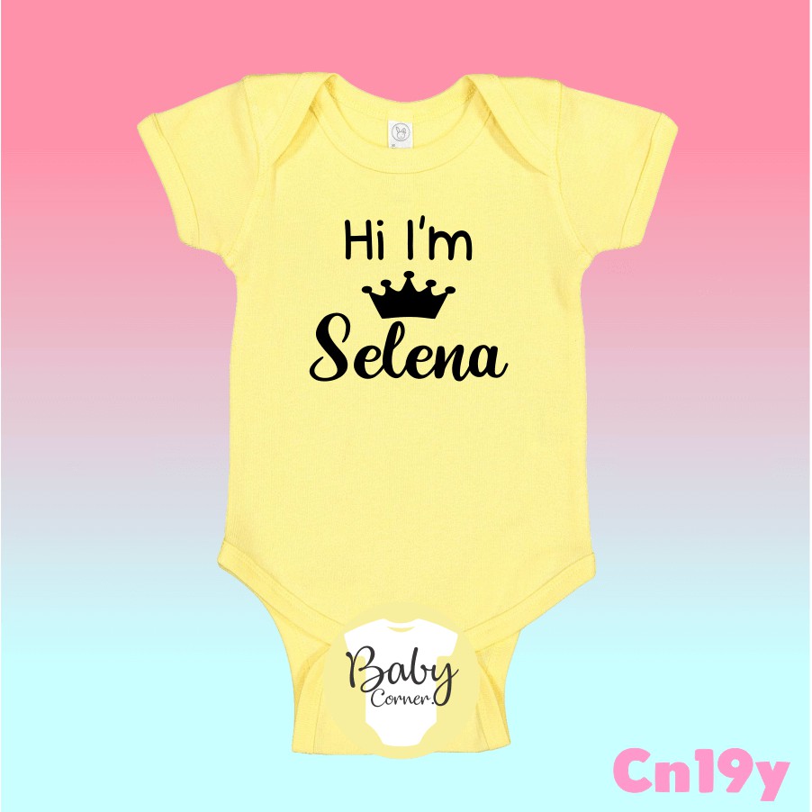 selena baby onesie