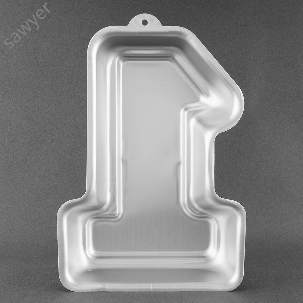 number one cake pan mold