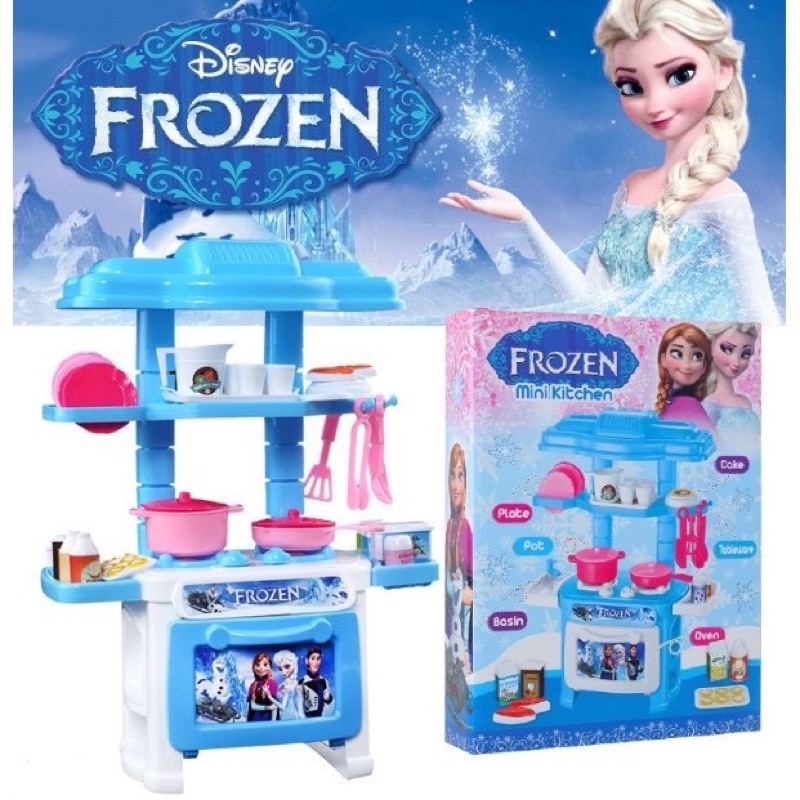 Frozen Elsa Kitty Pony Hello Kitty Mini Kitchen Play Set Baby Mainan