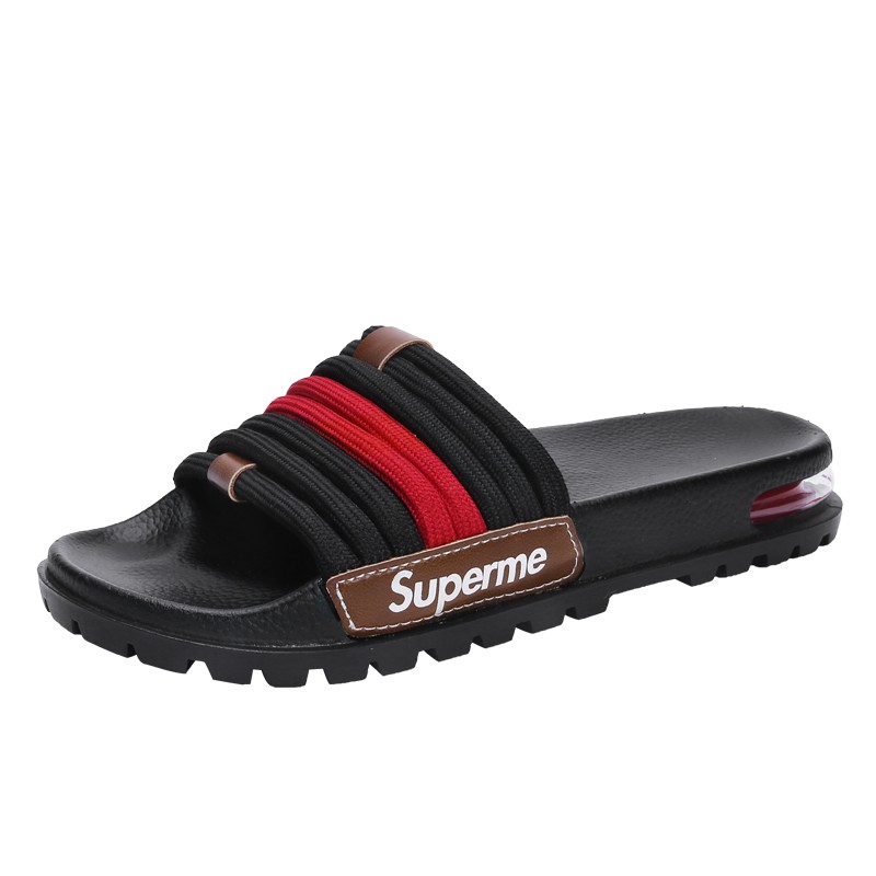 Ready stock! Supreme men's outdoor sports sandals men non-slip slippers  slides | Shopee Philippines