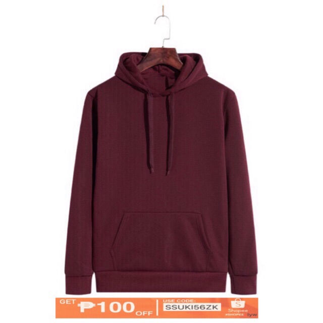 maroon color hoodie