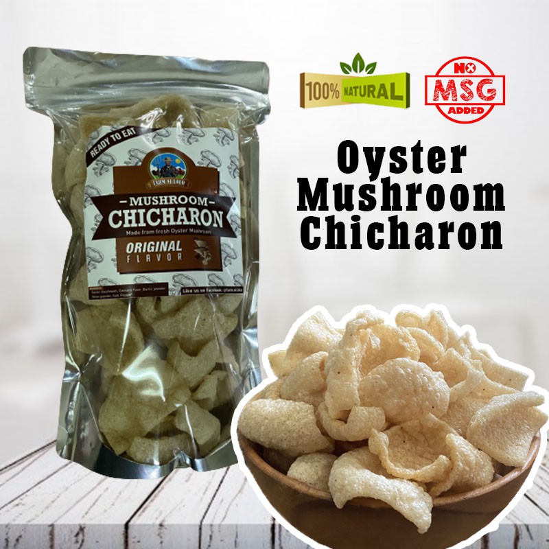 ORIGINAL and ORIGINAL SPICY delicious Oyster mushroom chicharon
