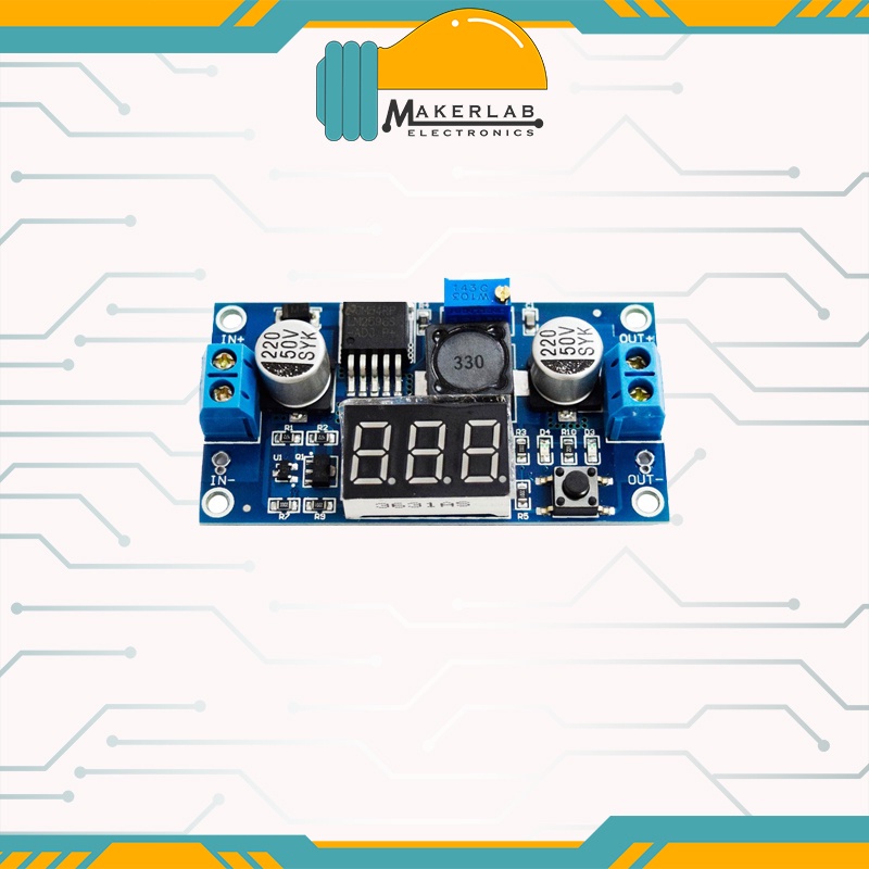 LM2596 LM2596s DC-DC Buck Step Down Converter with 7 Segment Display