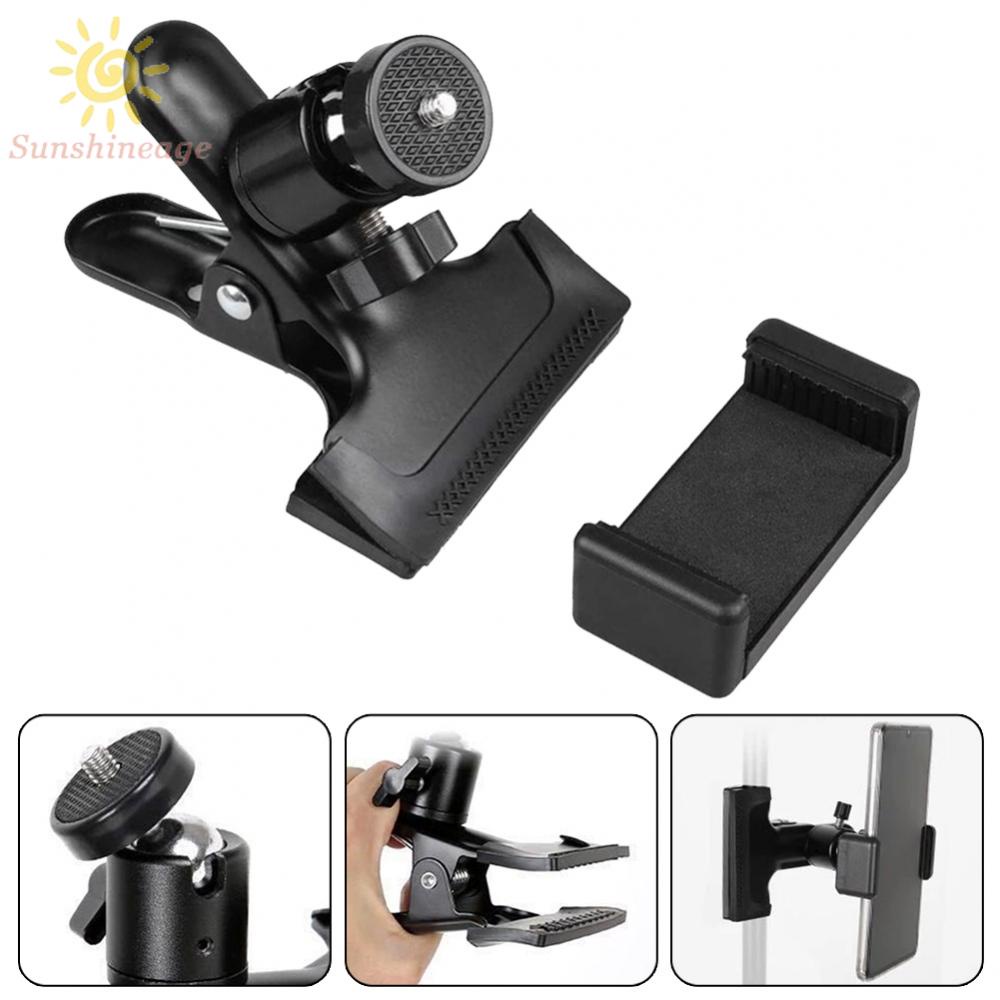 Phone Holder 1/4 In Fitting 5.5-7.5cm Adjustable Black Bracket For Mic ...