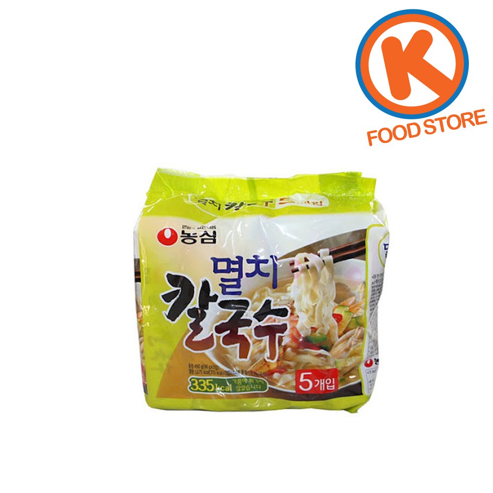 1 Pack(5pcs) MyeolChi Kalguksu 500g Korean Ramen Soup Korean Foods ...