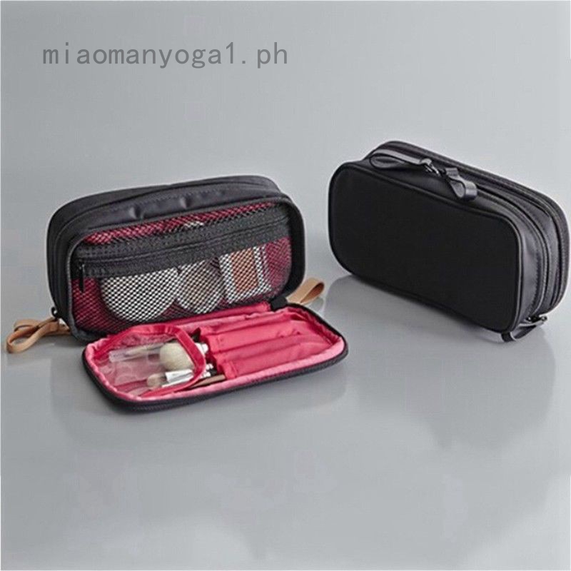 makeup bag with brush holder