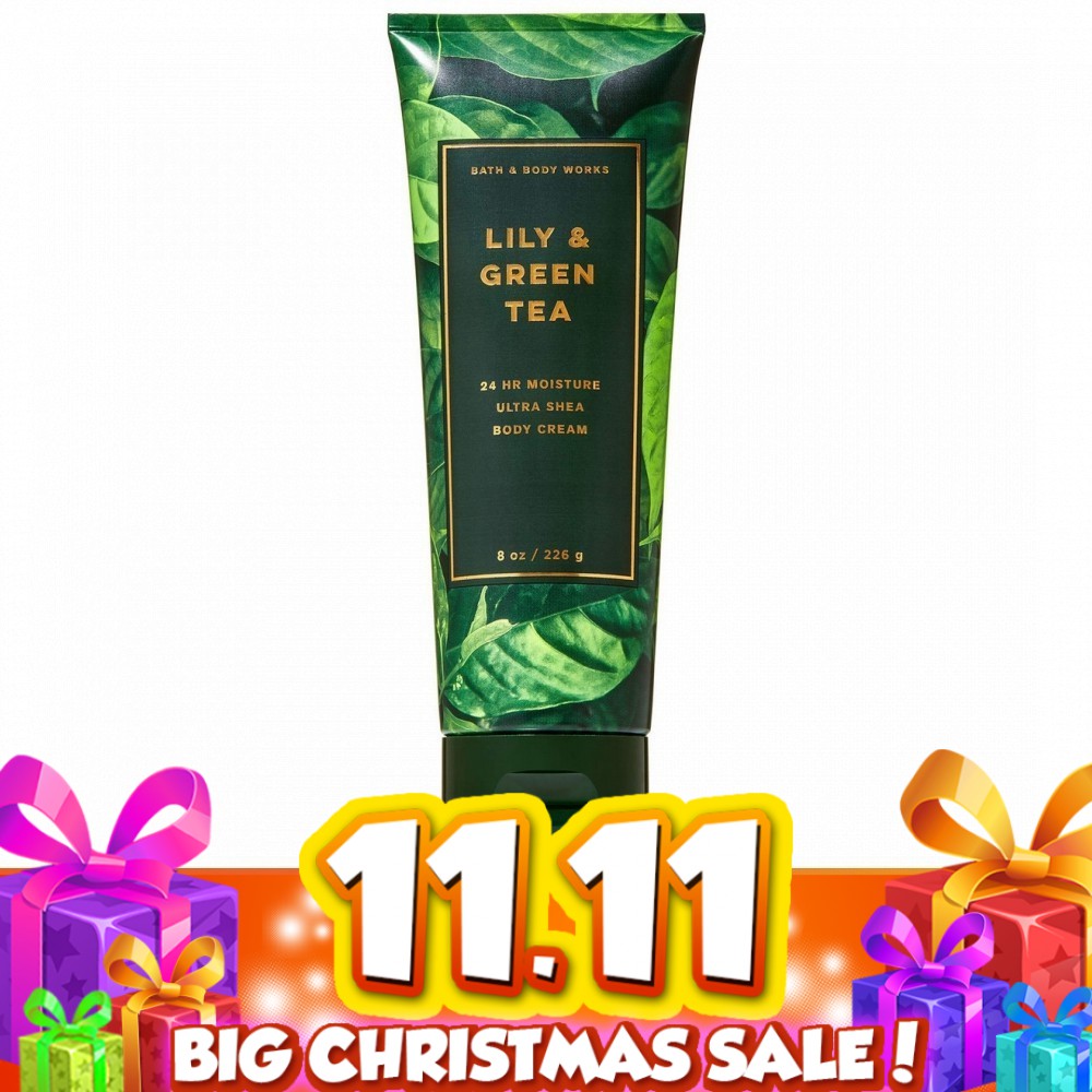 Bath and Body Works Lily & Green Tea 24 hour Moisture Ultra Shea Body Cream Lotion 226g Shopee